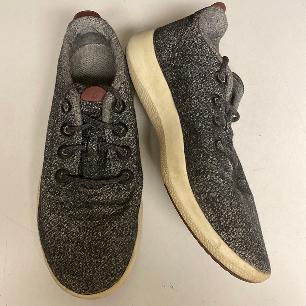 Allbirds Wool Runner Lace Up Sneakers Mizzle Size 12